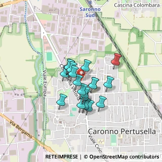 Mappa Via Ungaretti Giuseppe, 21042 Caronno Pertusella VA, Italia (0.288)