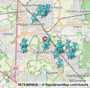 Mappa Via Ungaretti Giuseppe, 21042 Caronno Pertusella VA, Italia (1.922)