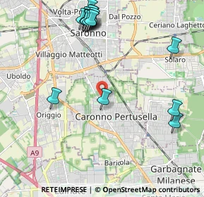 Mappa Via Ungaretti Giuseppe, 21042 Caronno Pertusella VA, Italia (2.55529)