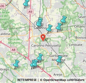 Mappa Via Ungaretti Giuseppe, 21042 Caronno Pertusella VA, Italia (4.35455)