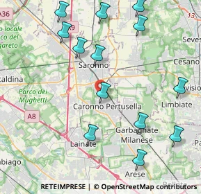 Mappa Via Ungaretti Giuseppe, 21042 Caronno Pertusella VA, Italia (4.84077)