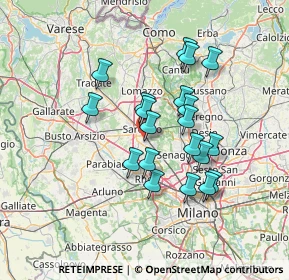 Mappa Via Ungaretti Giuseppe, 21042 Caronno Pertusella VA, Italia (11.724)