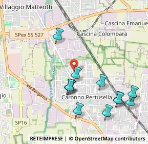 Mappa Via Ungaretti Giuseppe, 21042 Caronno Pertusella VA, Italia (1.0725)