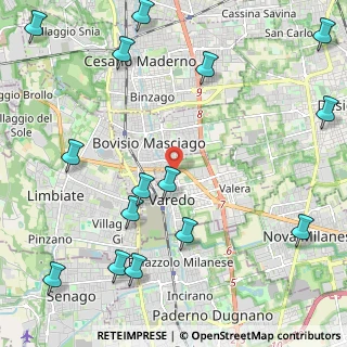 Mappa Via Sempione, 20814 Varedo MB, Italia (2.95133)