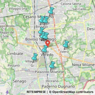 Mappa Via Sempione, 20814 Varedo MB, Italia (1.50455)