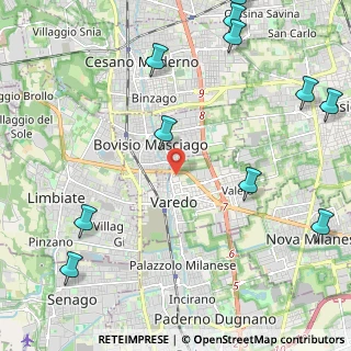 Mappa Via Sempione, 20814 Varedo MB, Italia (3.05909)