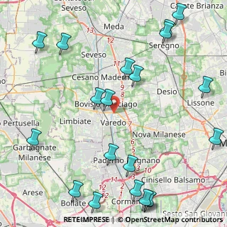 Mappa Via Sempione, 20814 Varedo MB, Italia (5.8795)