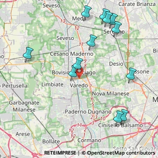 Mappa Via Sempione, 20814 Varedo MB, Italia (5.0625)