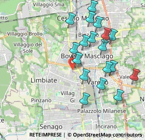 Mappa Via Brescia, 20813 Bovisio-Masciago MB, Italia (1.93389)