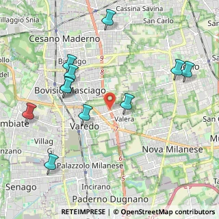 Mappa Via Pastrengo, 20814 Varedo MB, Italia (2.30364)