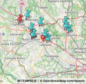 Mappa Via Antonio Stoppani, 20025 Legnano MI, Italia (6.24167)