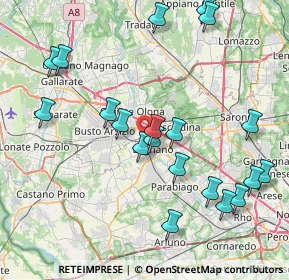 Mappa Via Antonio Stoppani, 20025 Legnano MI, Italia (8.8335)