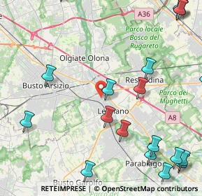 Mappa Via Antonio Stoppani, 20025 Legnano MI, Italia (6.1845)