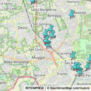 Mappa Via P. Borsieri, 20851 Lissone MB, Italia (2.71286)