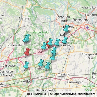 Mappa A4 Torino - Trieste, 20056 Trezzo sull'Adda MI, Italia (6.23286)