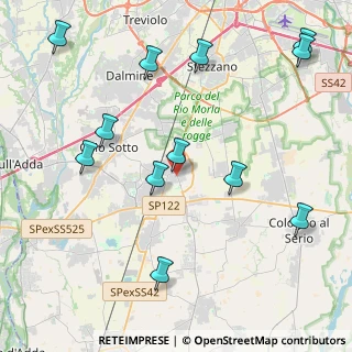 Mappa Via Dante Alighieri, 24049 Verdello BG, Italia (4.95417)