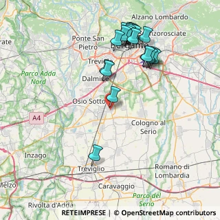 Mappa Via Dante Alighieri, 24049 Verdello BG, Italia (8.674)