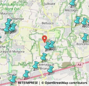 Mappa Via E. Fermi, 20876 Ornago MB, Italia (3.17632)
