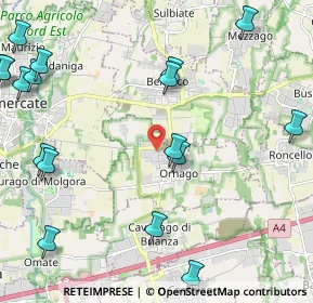 Mappa Via E. Fermi, 20876 Ornago MB, Italia (2.93176)