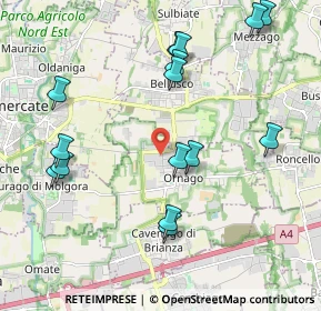 Mappa Via E. Fermi, 20876 Ornago MB, Italia (2.24333)