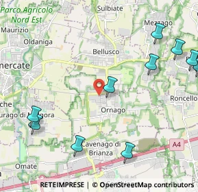 Mappa Via E. Fermi, 20876 Ornago MB, Italia (2.95083)