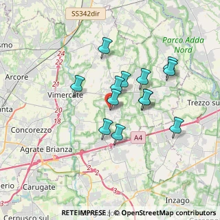 Mappa Via E. Fermi, 20876 Ornago MB, Italia (2.91615)