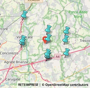 Mappa Via E. Fermi, 20876 Ornago MB, Italia (3.19545)