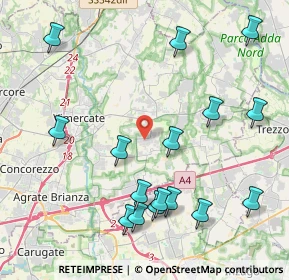 Mappa Via E. Fermi, 20876 Ornago MB, Italia (4.77063)