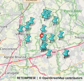 Mappa Via E. Fermi, 20876 Ornago MB, Italia (3.11889)