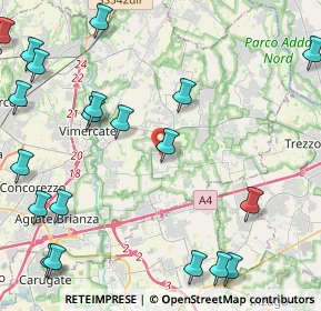 Mappa Via E. Fermi, 20876 Ornago MB, Italia (5.9945)