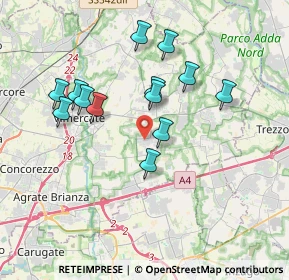 Mappa Via E. Fermi, 20876 Ornago MB, Italia (3.34231)