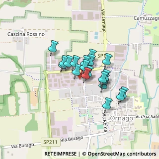 Mappa Via E. Fermi, 20876 Ornago MB, Italia (0.285)
