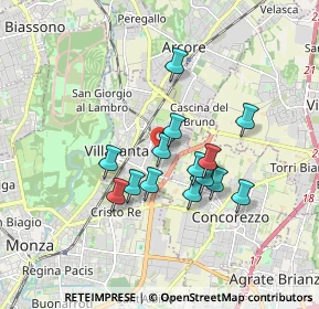 Mappa Via dei Mille, 20058 Villasanta MB, Italia (1.39857)