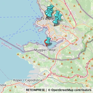 Mappa Via Trieste, 34015 Muggia TS, Italia (4.65333)