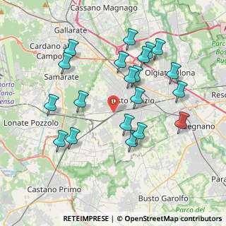 Mappa Vicolo Mirandola, 21052 Busto Arsizio VA, Italia (3.8695)