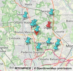 Mappa Via 8 Marzo, 20814 Varedo MB, Italia (3.20818)