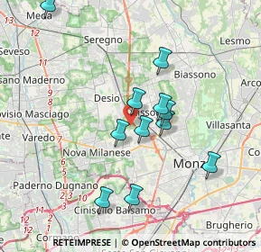 Mappa Via Treviso, 20835 Muggiò MB, Italia (3.31909)