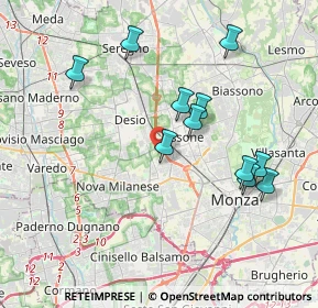 Mappa Via Treviso, 20835 Muggiò MB, Italia (3.71909)