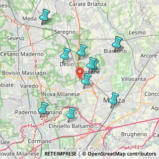 Mappa Via Treviso, 20835 Muggiò MB, Italia (3.94417)