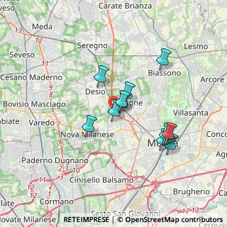 Mappa Via Treviso, 20835 Muggiò MB, Italia (2.81545)
