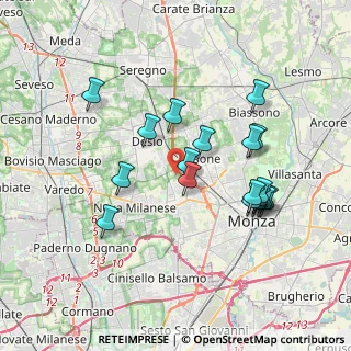 Mappa Via Treviso, 20835 Muggiò MB, Italia (3.46222)