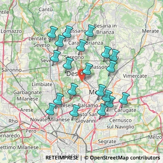 Mappa Via Treviso, 20835 Muggiò MB, Italia (7.1765)
