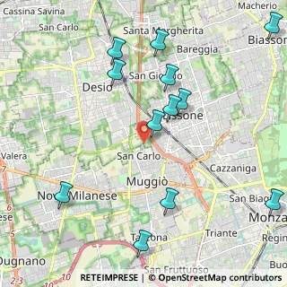 Mappa Via Treviso, 20835 Muggiò MB, Italia (2.4325)
