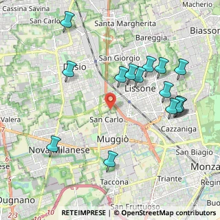Mappa Via Treviso, 20835 Muggiò MB, Italia (2.216)
