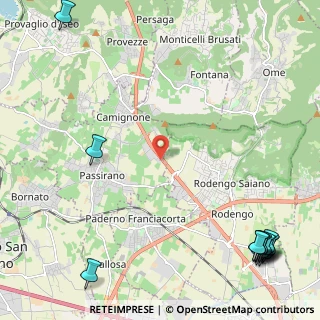 Mappa SP BS, 25050 Rodengo-saiano BS, Italia (3.72692)