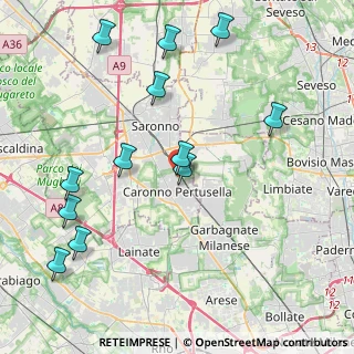 Mappa Via Natale Cattaneo, 21042 Caronno Pertusella VA, Italia (4.73583)