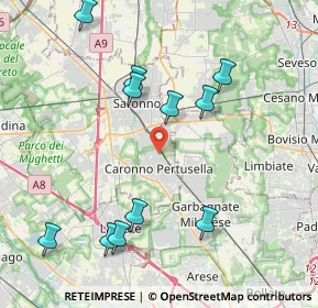 Mappa Via Natale Cattaneo, 21042 Caronno Pertusella VA, Italia (4.39364)