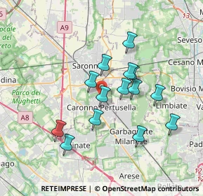 Mappa Via Natale Cattaneo, 21042 Caronno Pertusella VA, Italia (3.05714)