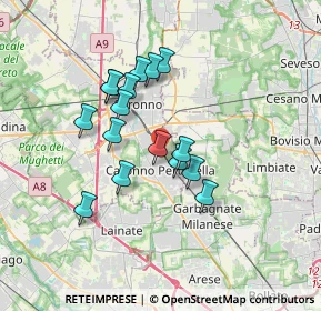 Mappa Via Natale Cattaneo, 21042 Caronno Pertusella VA, Italia (2.87688)