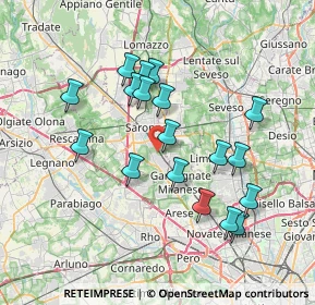 Mappa Via Natale Cattaneo, 21042 Caronno Pertusella VA, Italia (6.87556)